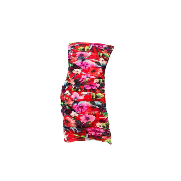 EXPRESS Dresses & Skirts - EXPRESS Floral Strapless Bodycon Dress Size 4